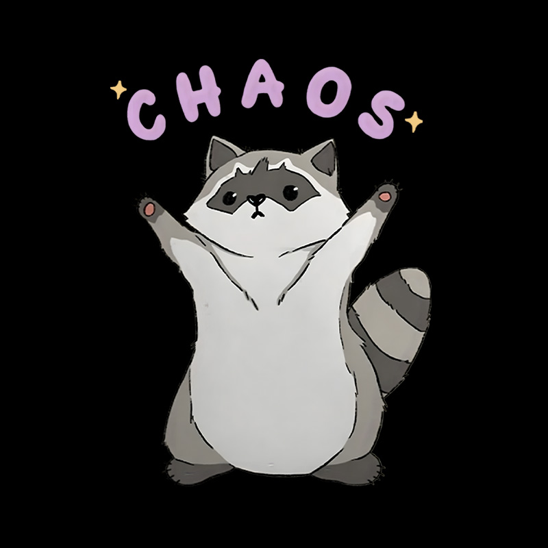 Chaos Raccoon Cute Playful T-Shirt