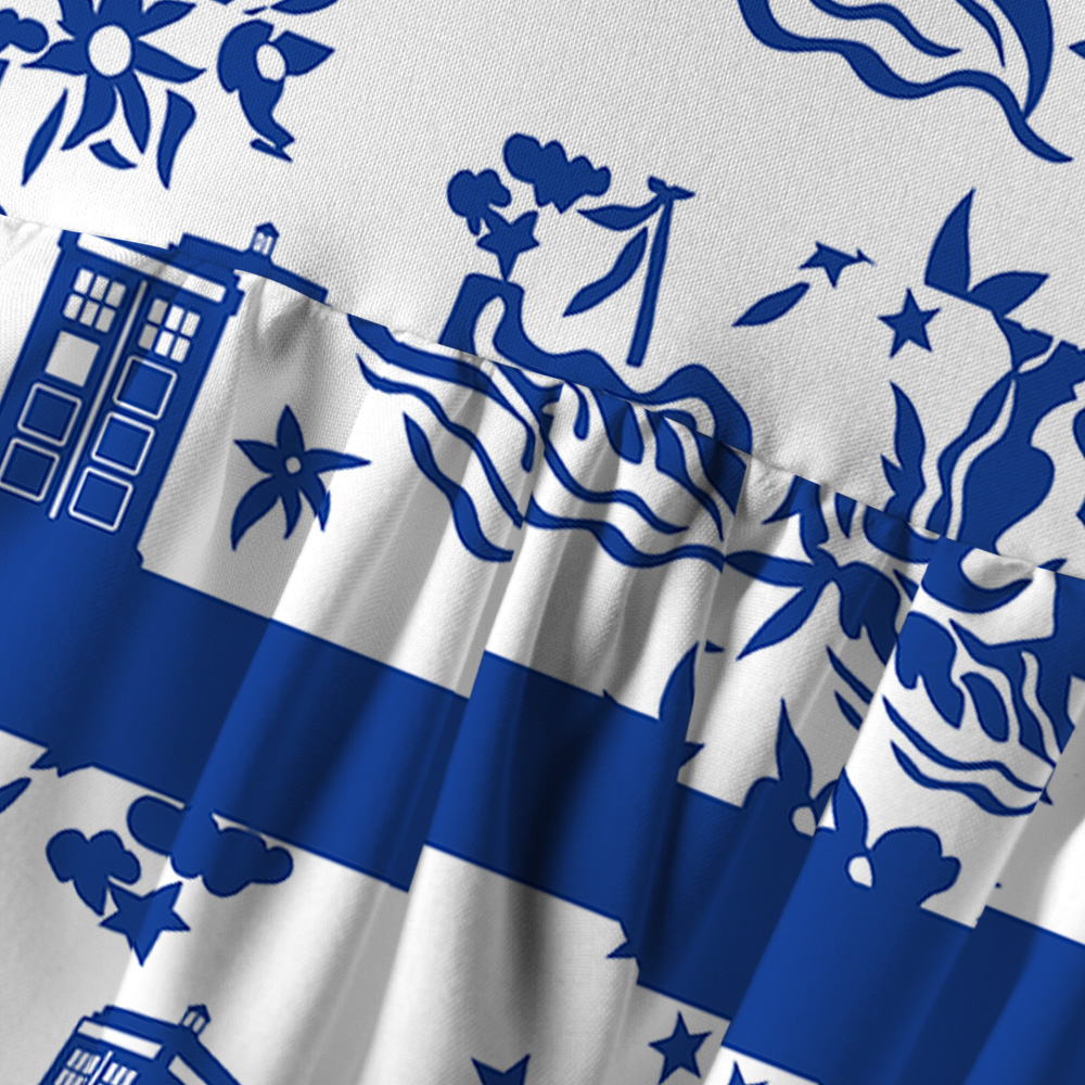 Blue Willow Tardis Doctor Who Camisole Midi Dress