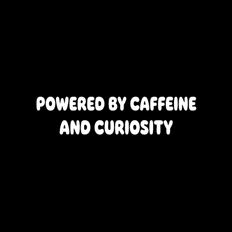 Caffeine and Curiosity Playful T-Shirt