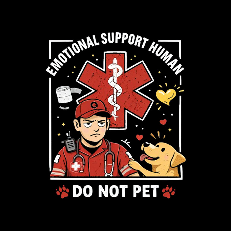 Emotional Support Human Playful T-Shirt