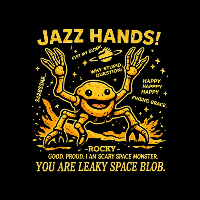 Project Hail Mary Jazz Hands Playful T-Shirt