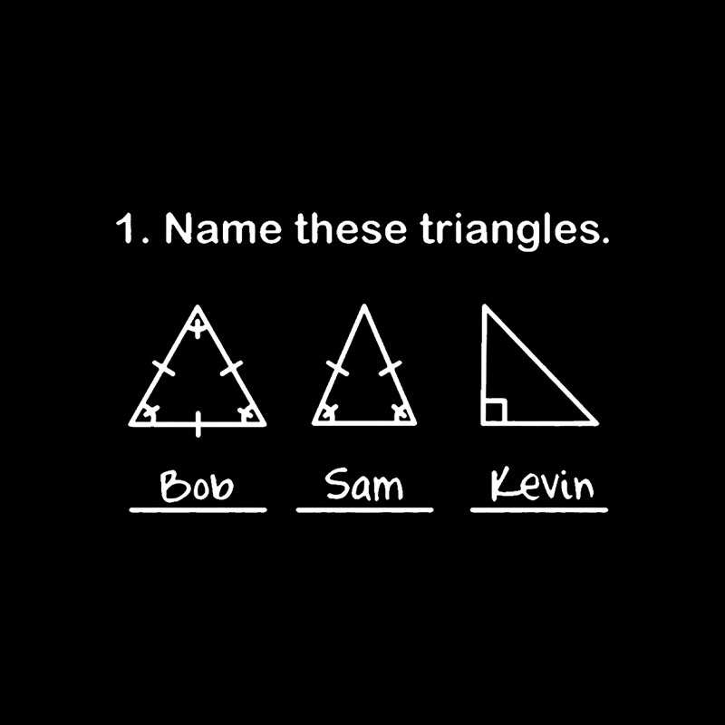 Name These Triangles Playful T-Shirt