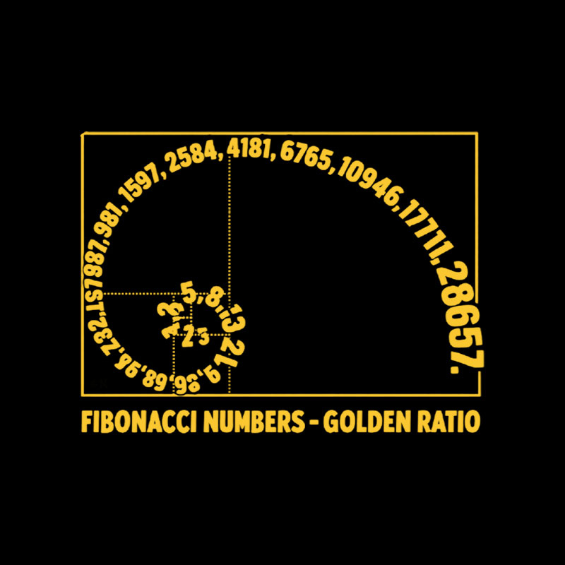 Fibonacci Numbers Golden Ratio Playful T-Shirt