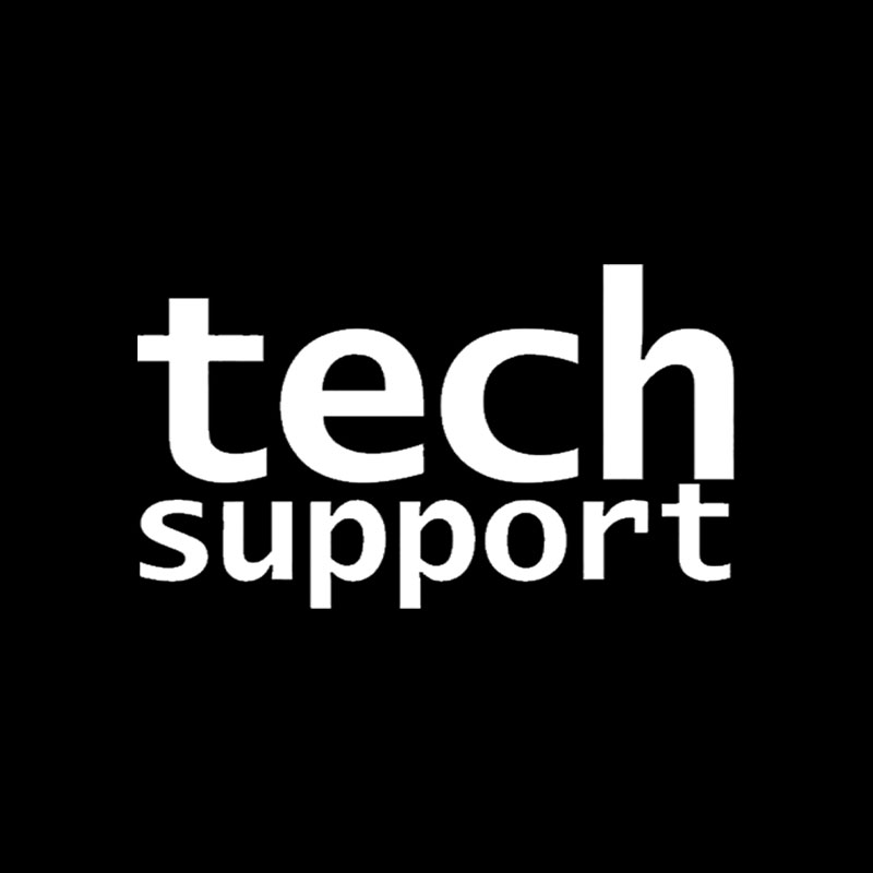 Look Closely Tech Support Typography Playful T-Shirt