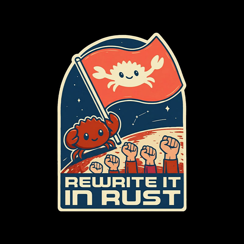 Rewrite It In Rust Funny Programming Playful T-Shirt