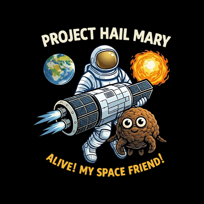 Alive My Space Friend Hail Mary Playful T-Shirt