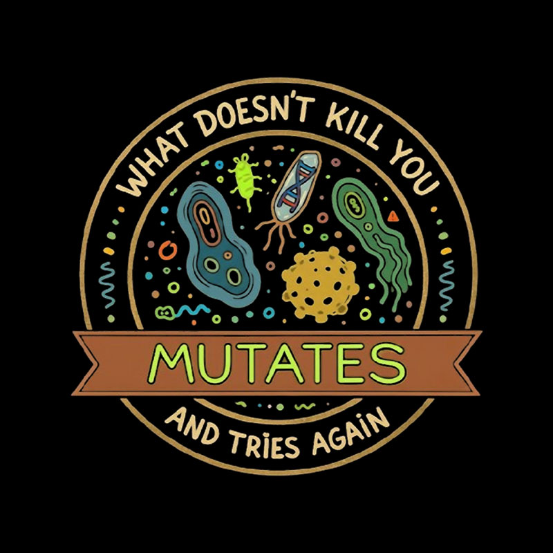 What Doesn't Kill You Mutates and Tries Again Playful T-Shirt