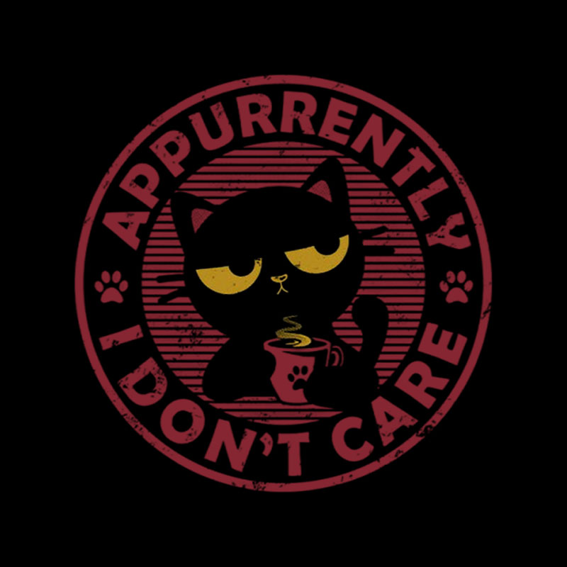 Appurrently I Don't Care Playful T-Shirt