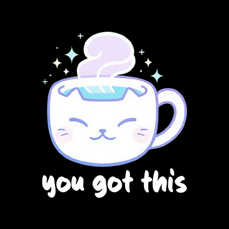 Motivational Kittea Playful T-Shirt