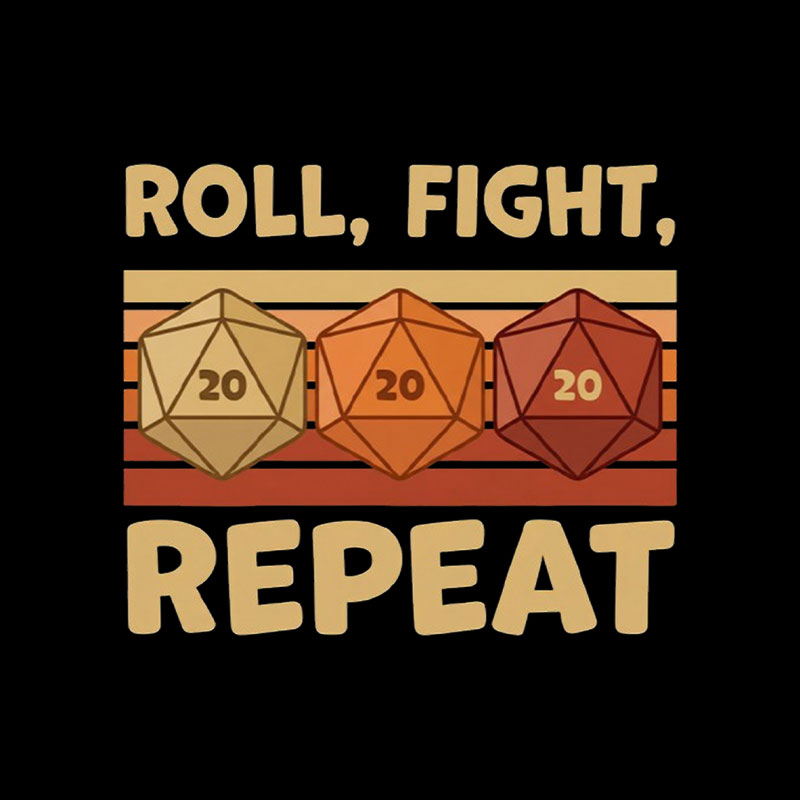 Roll Fight Playful T-Shirt