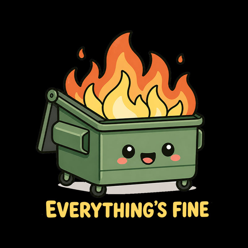 Everything Is Fine Playful T-Shirt
