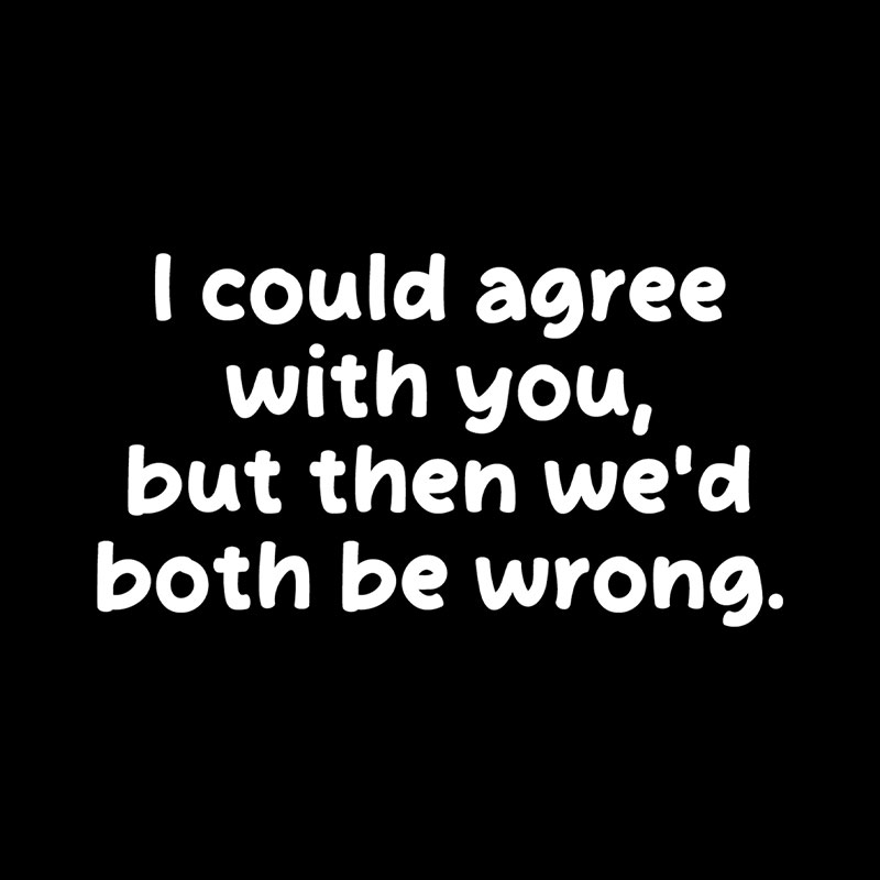 I Could Agree With You Funny Playful T-Shirt