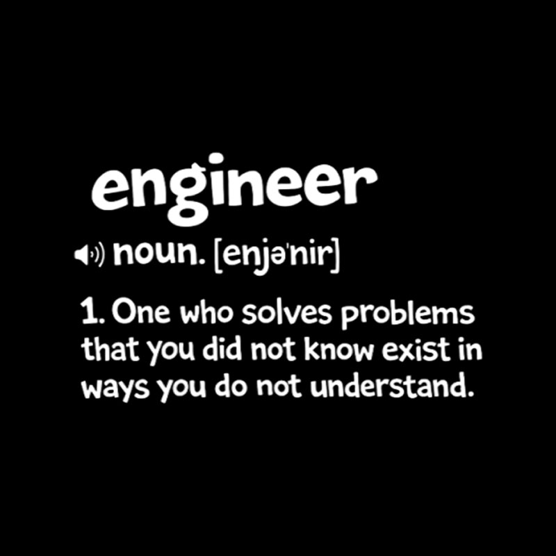 Funny Engineer Definition Playful T-Shirt
