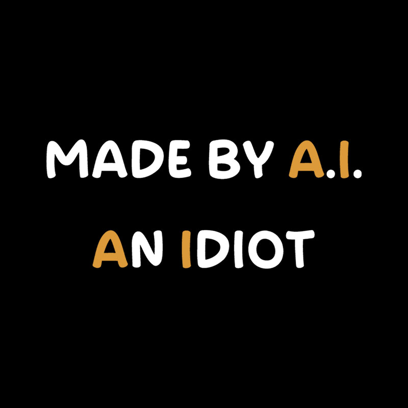 Made By AI An Idiot Playful T-Shirt