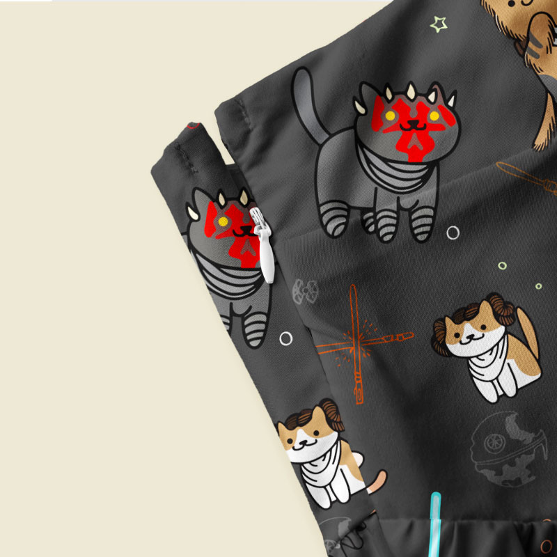 Tie The Fighter Cat Playful Maxi Dress
