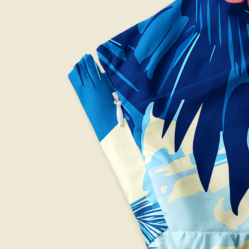 Scifi Spacecraft Hawaii Playful Maxi Dress