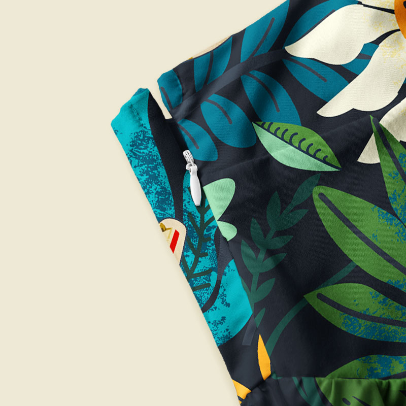 Scifi Spacecraft Hawaii Green Playful Maxi Dress