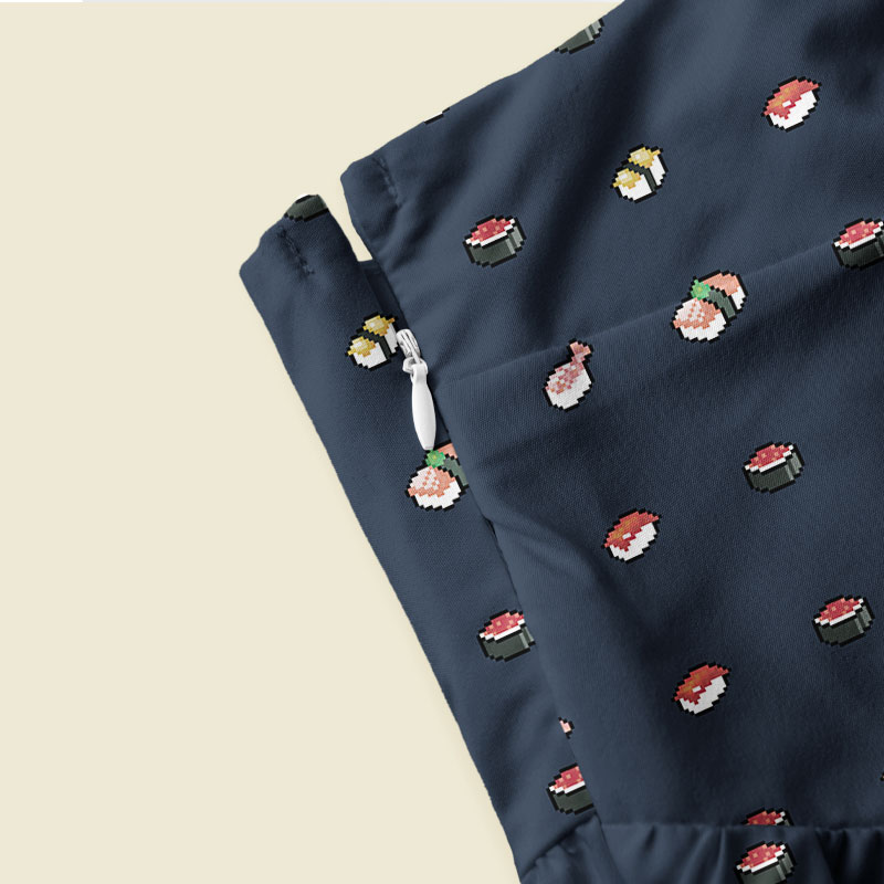 Sushi Vibes Playful Maxi Dress