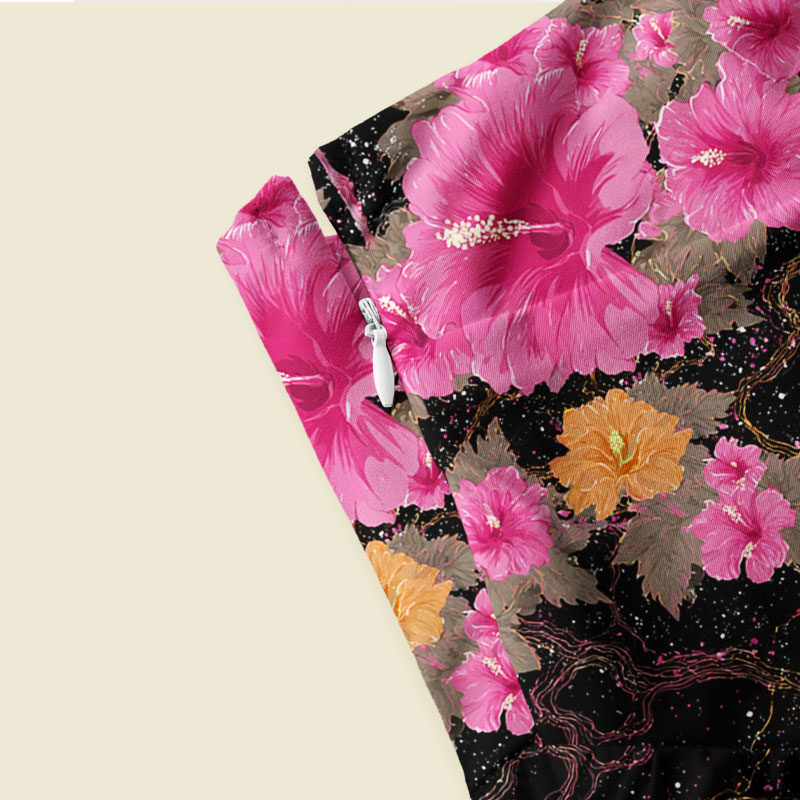 Cosmic Flamingo Playful Maxi Dress