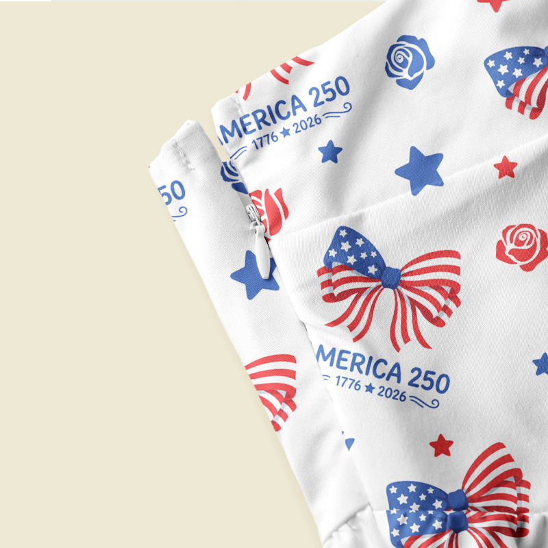 America 250 Patriotic Playful Maxi Dress