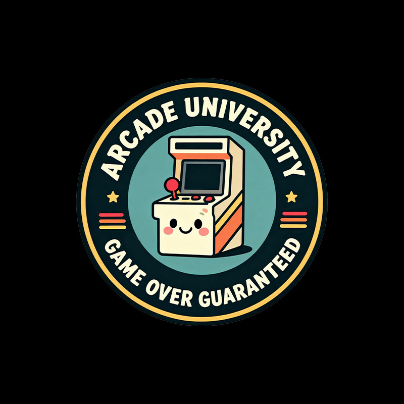 Arcade University Retro Playful T-Shirt
