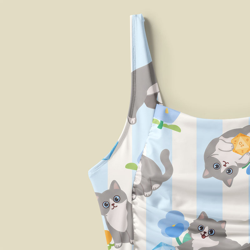 DND Cat Tummy Control One Piece Swimsuit
