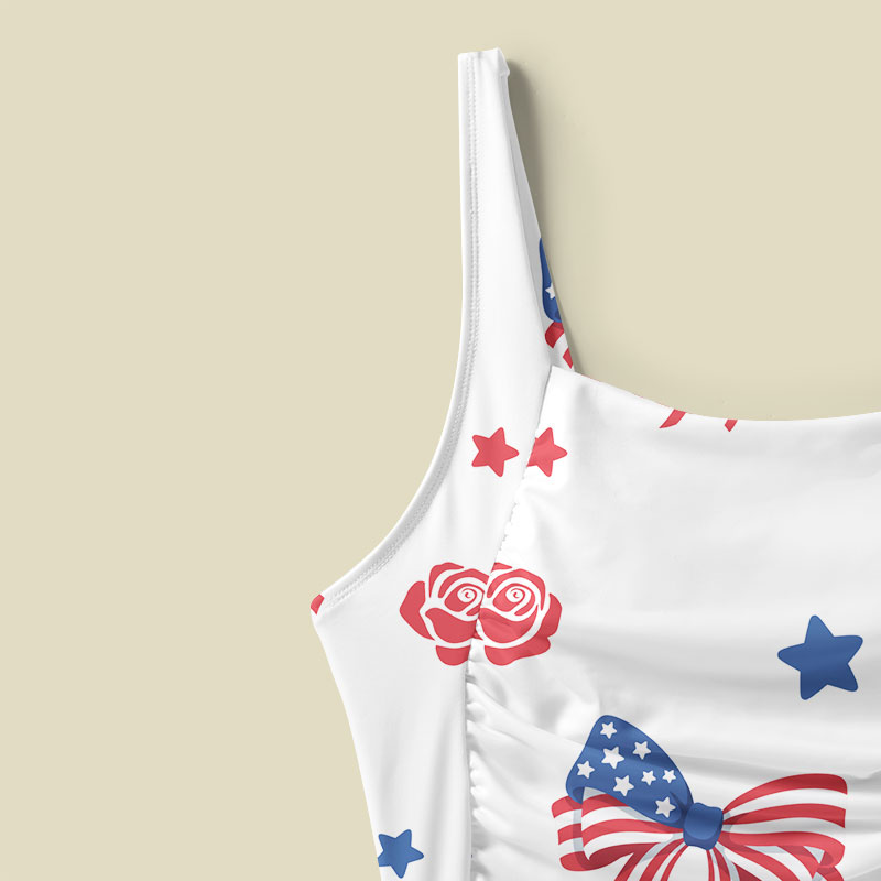 American Bow Tummy Control One Piece Swimsuit