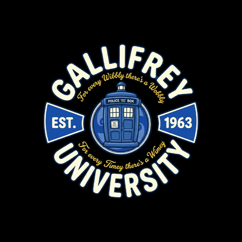 Gallifrey University Playful T-Shirt