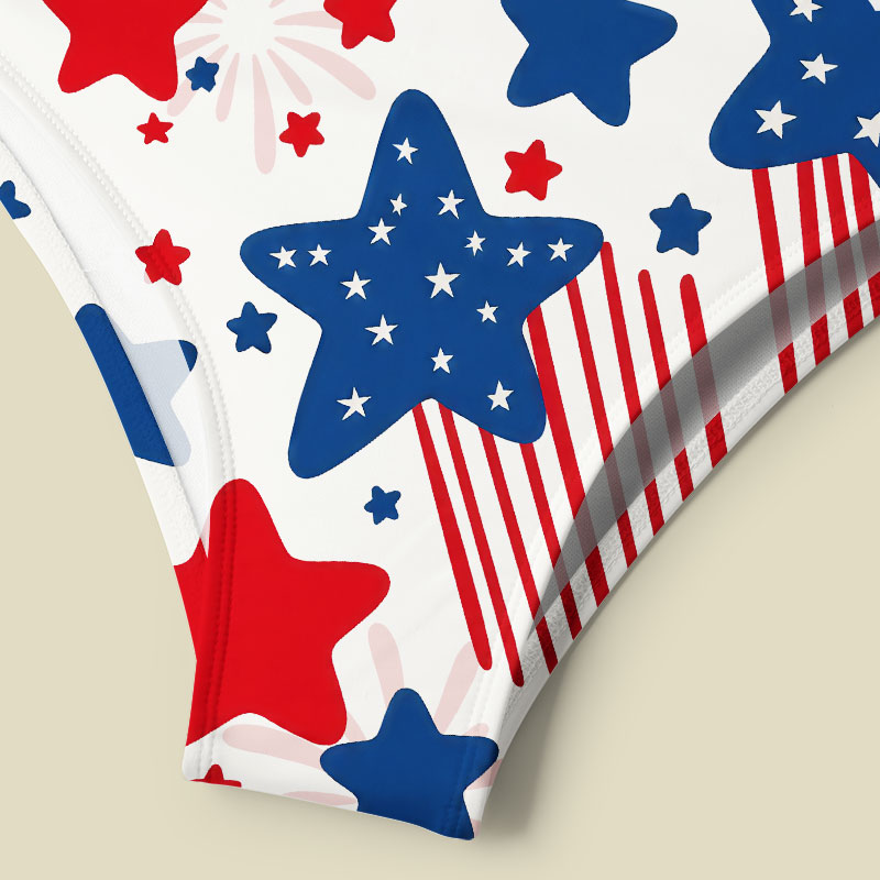Star-Spangled Sparkler Tummy Control One Piece Swimsuit