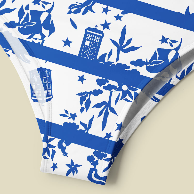 Blue Willow Tardis Tummy Control One Piece Swimsuit