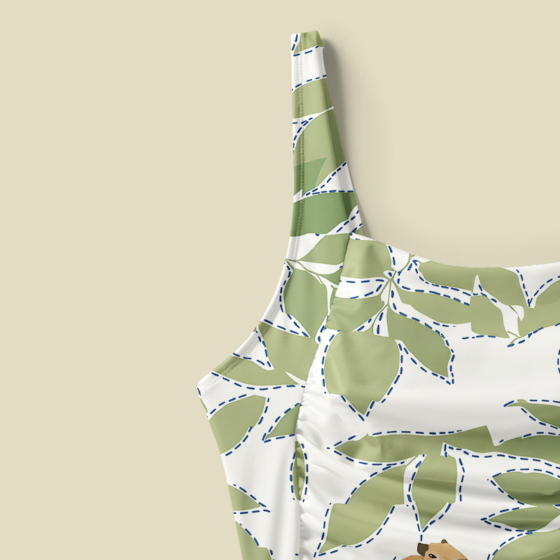 Capybara Lazy Oasis Tummy Control One Piece Swimsuit