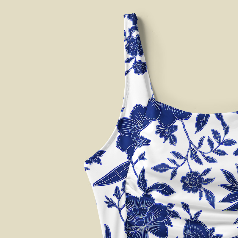 Rolling In Indigo Tummy Control One Piece Swimsuit