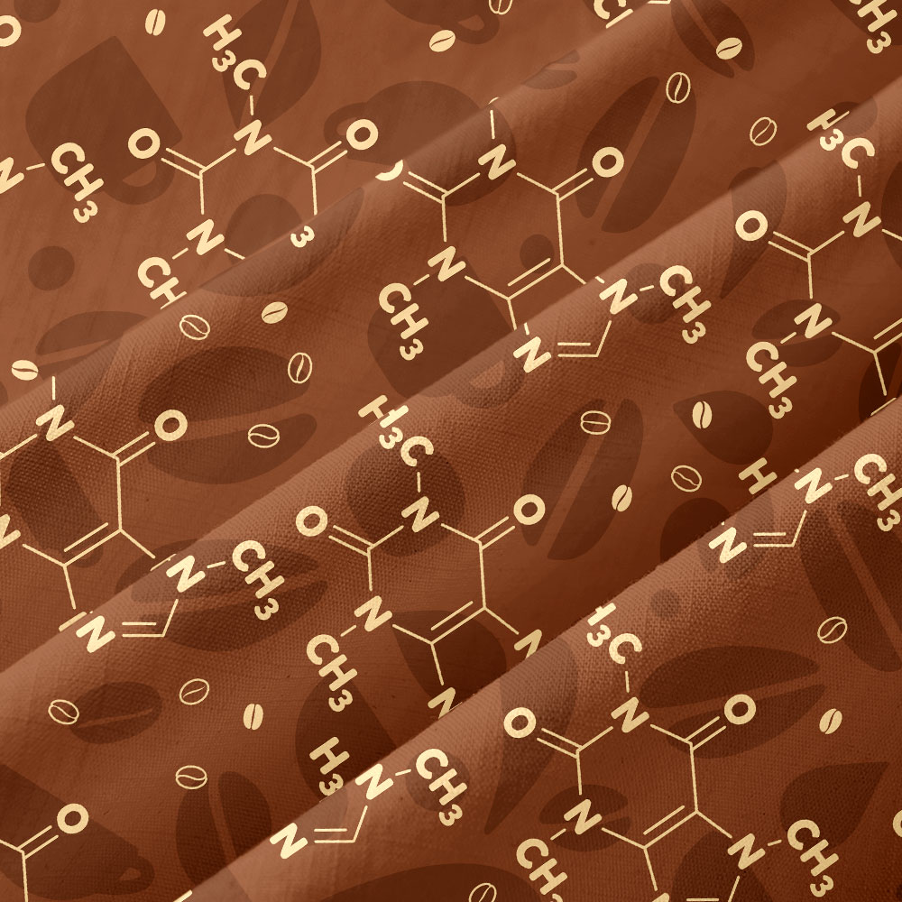 Coffee Molecular Formula Button Up Pocket Shirt