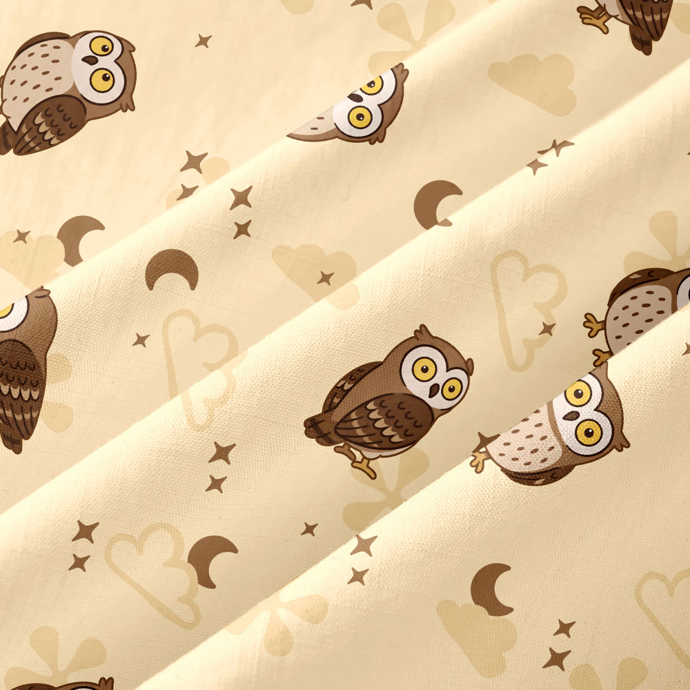 Owl Night Button Up Pocket Shirt