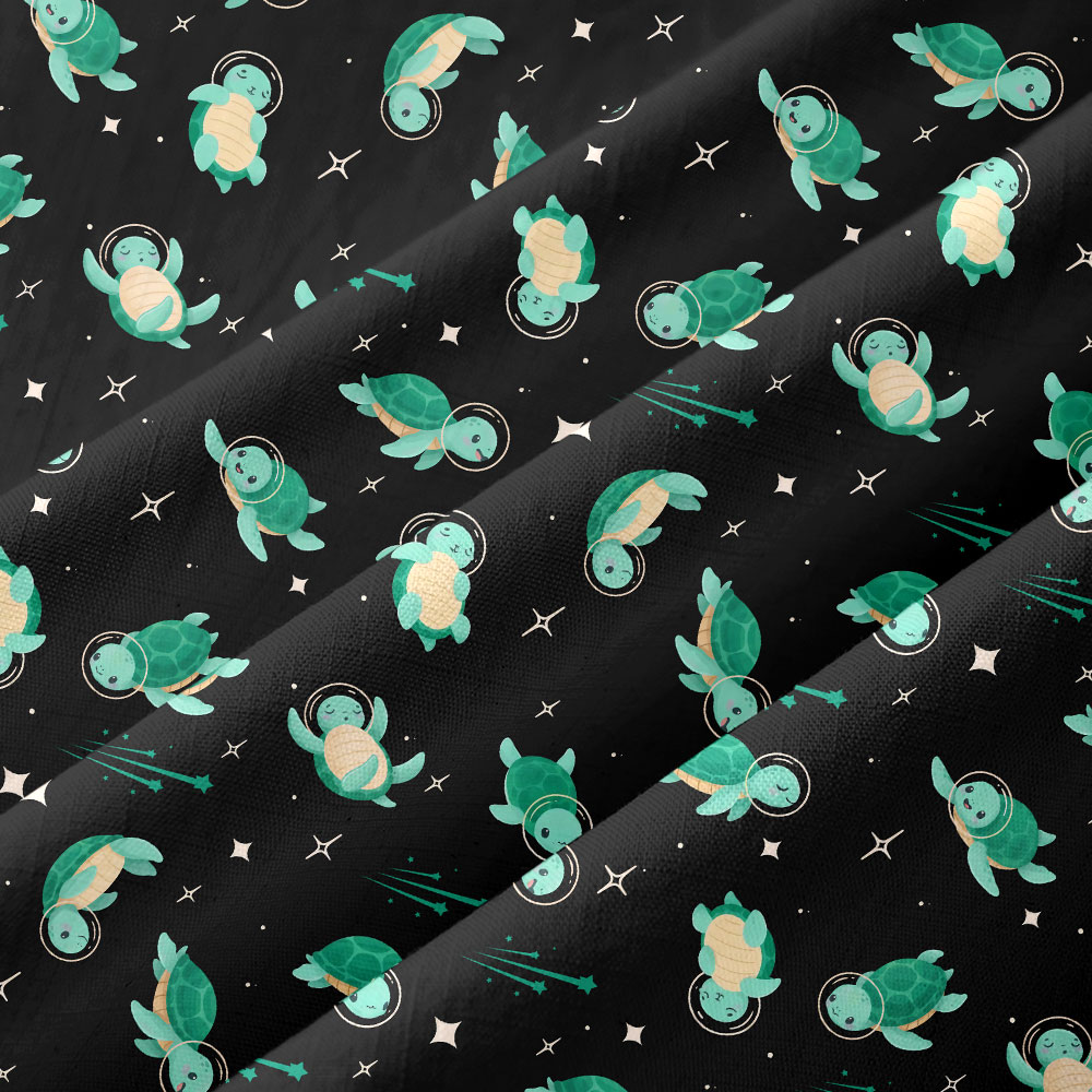 Space Turtles Button Up Pocket Shirt