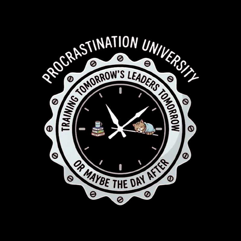 Procrastination University Playful T-Shirt