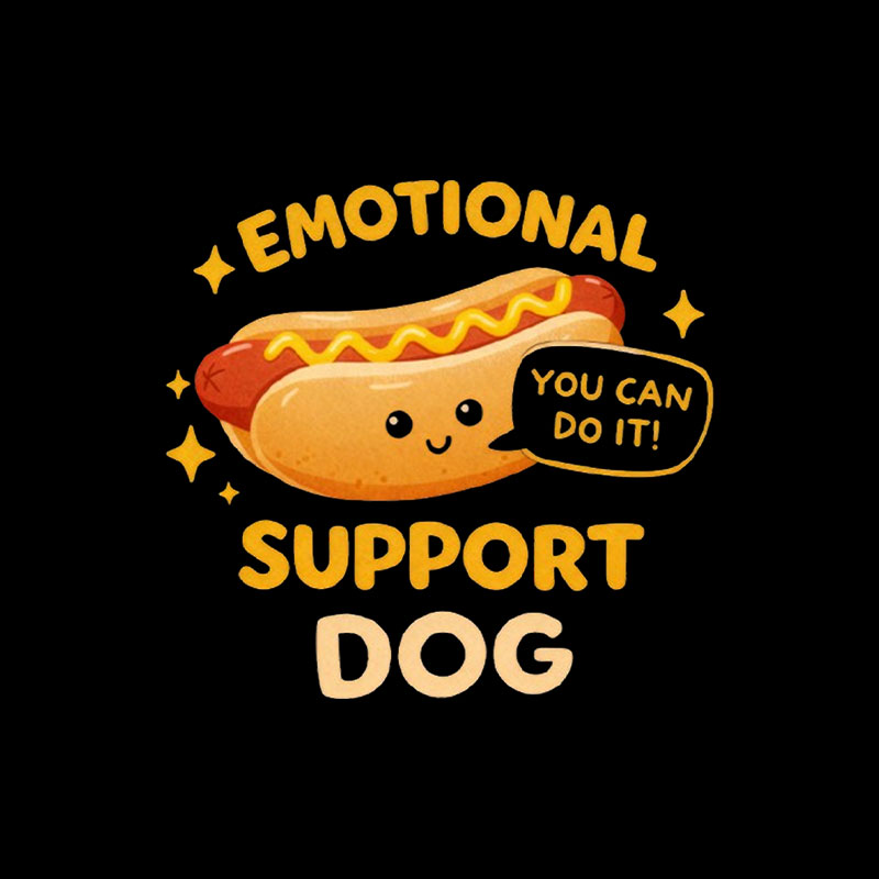 Emotional Support Dog Playful T-Shirt