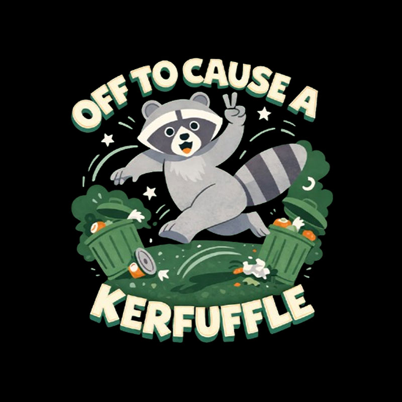 Off To Cause A Kerfuffle  Playful T-Shirt