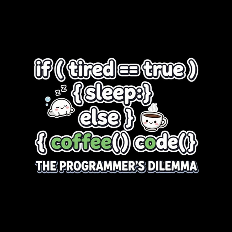 Coffee Code Playful T-Shirt