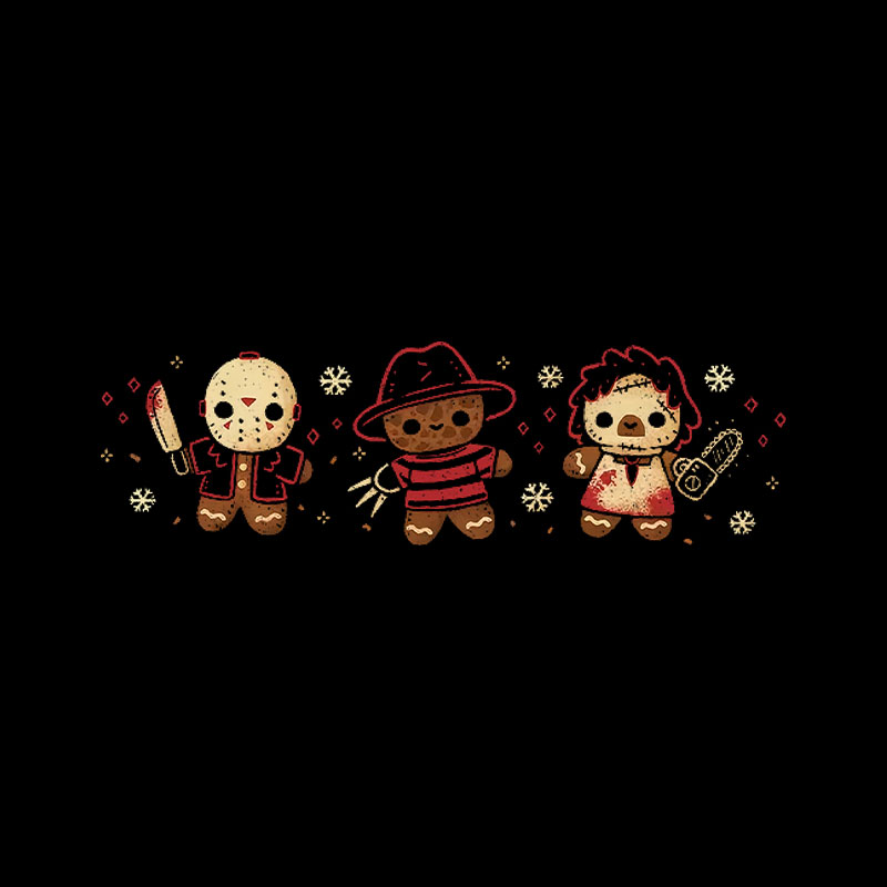 Cute Gingerbread Killers Playful T-Shirt