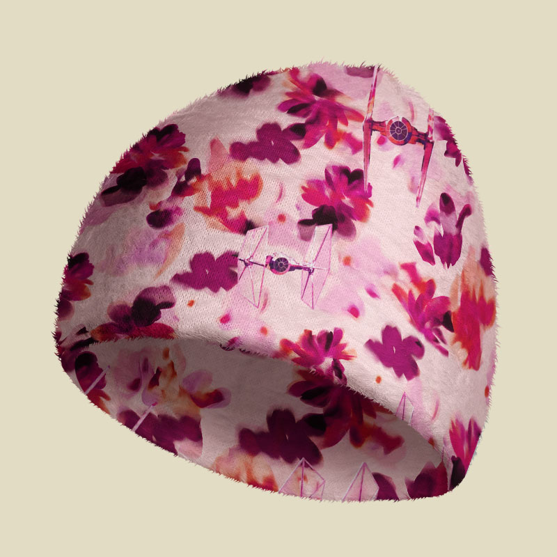 Blossoms Tie-Fighter Fuzzy Beanie