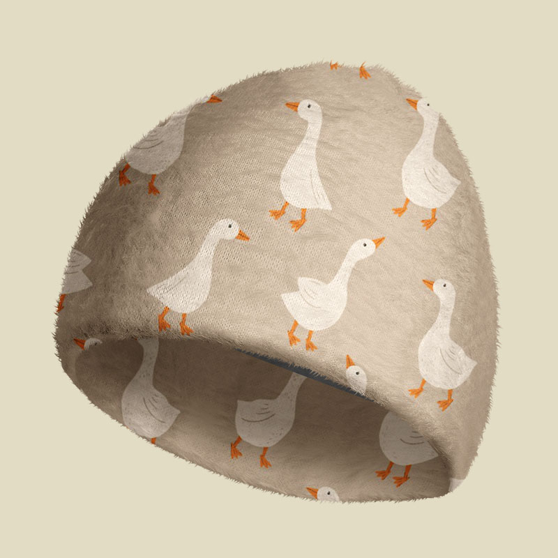 Gaggle of Geese Fuzzy Beanie