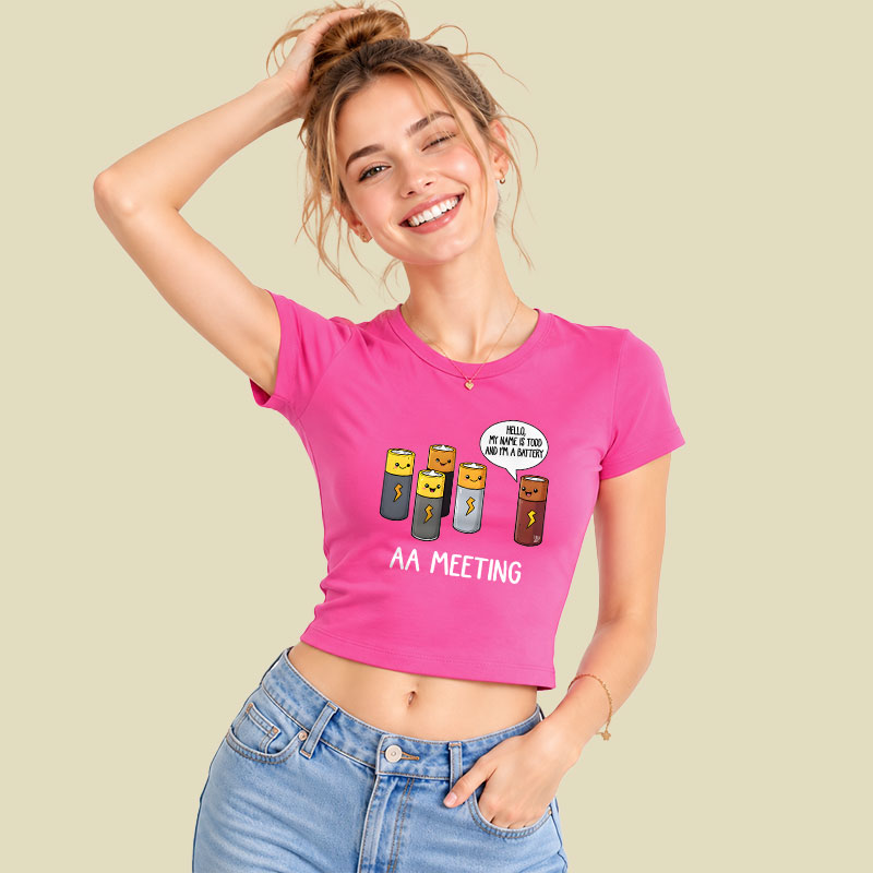AA MEETING Geek Baby Tee