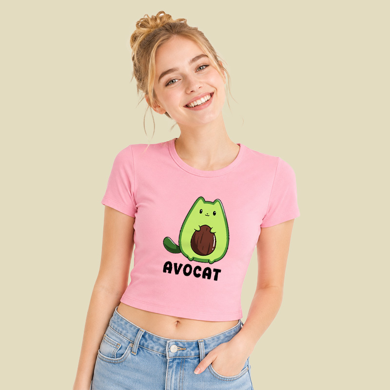 Cute Avocat Geek Baby Tee