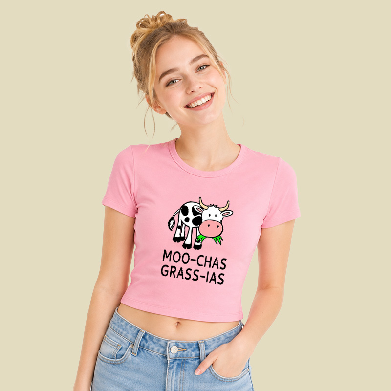 Moo-chas Grass-ias Geek Baby Tee