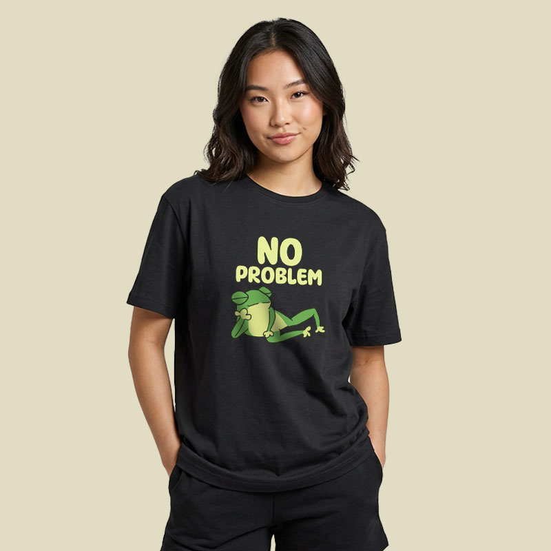 No Problem Frog Playful T-Shirt