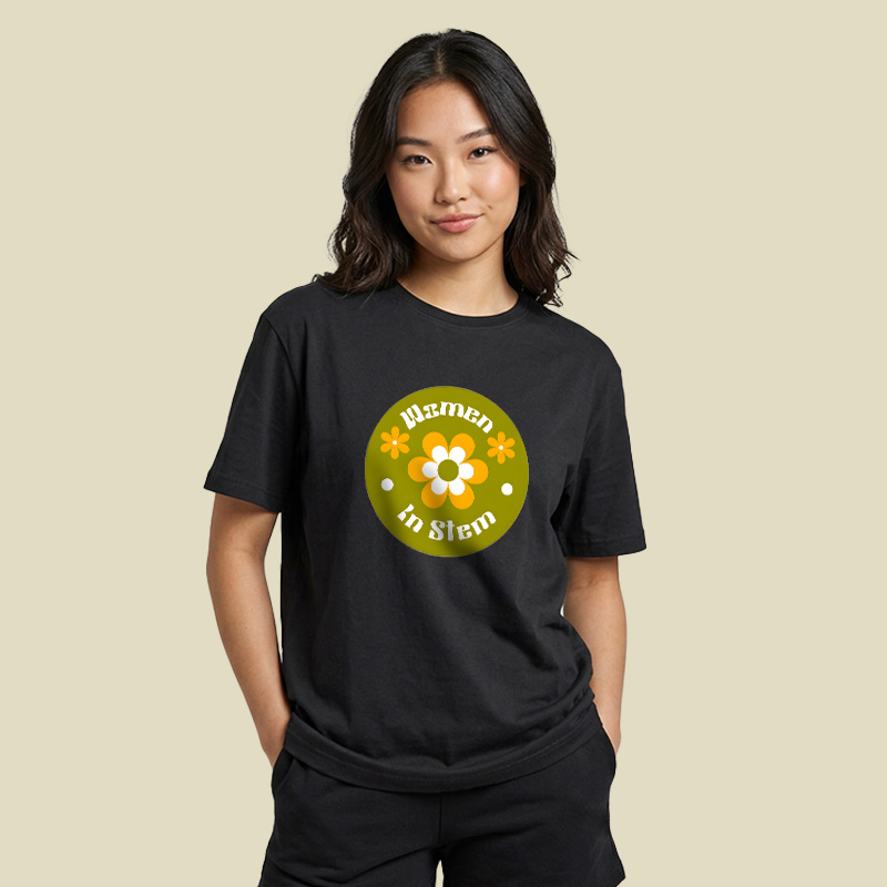 Women In Stem Groovy Playful T-Shirt