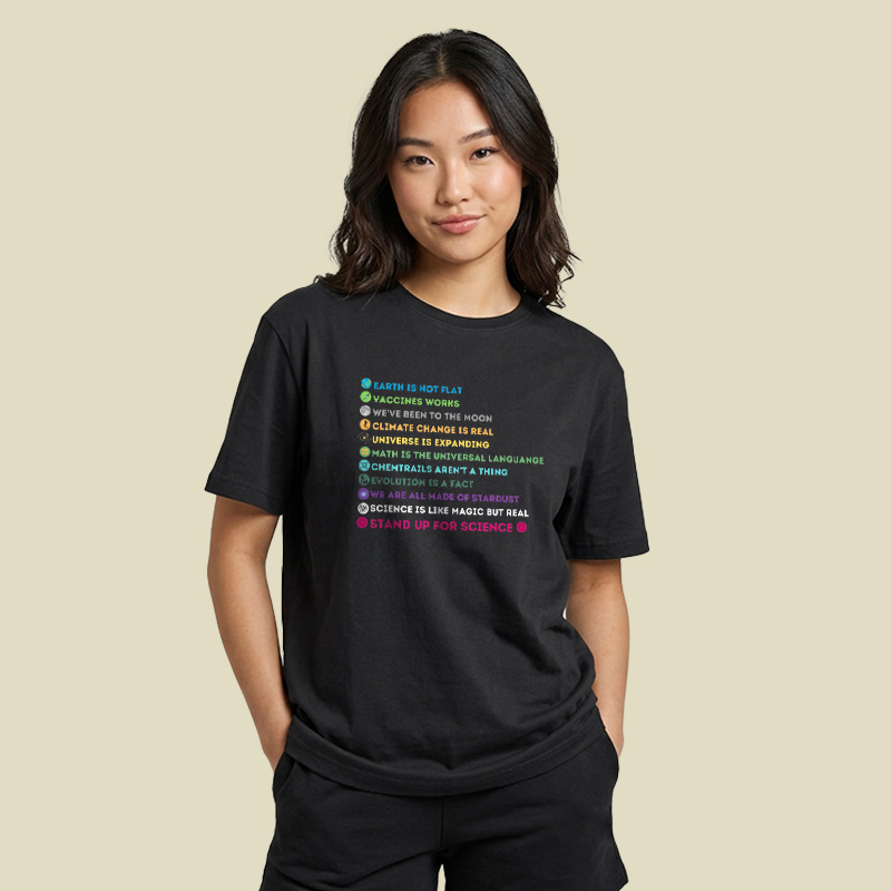 Stand Up For Science Facts Playful T-Shirt