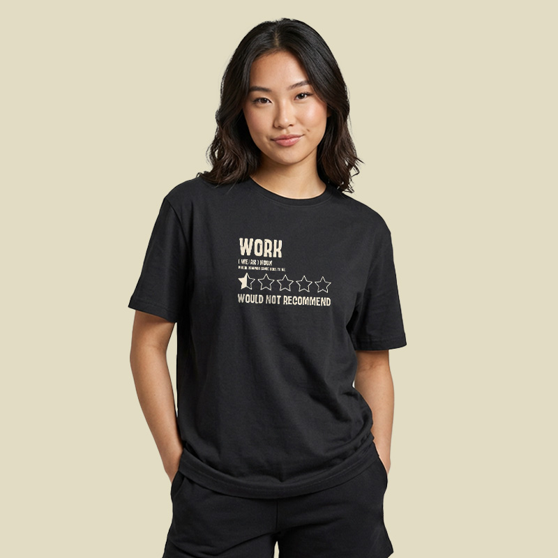 Work One Star Review Playful T-Shirt