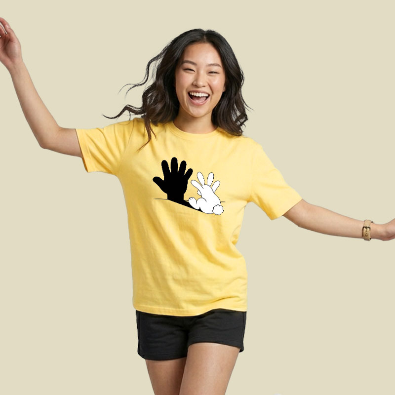 Rabbit Hand Shadow Playful T-Shirt